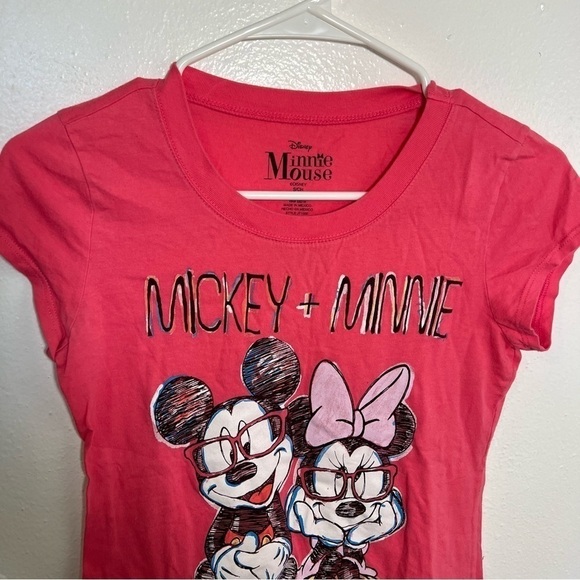 Disney Minnie Mouse T-Shirt Pink Mickey + Minnie - Picture 2 of 11